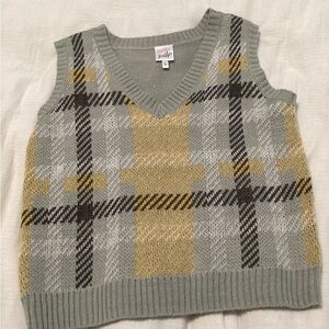 belle du jour Y2K Preppy Sweater Vest